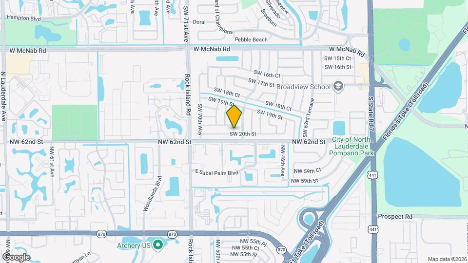 1982 SW 68th Ter, Unit 1982 Mapa y Detalles de la Ubicación