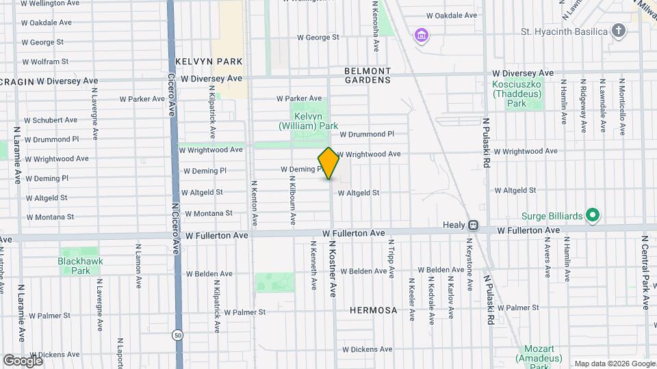 4406 W Altgeld St Map and Location Details