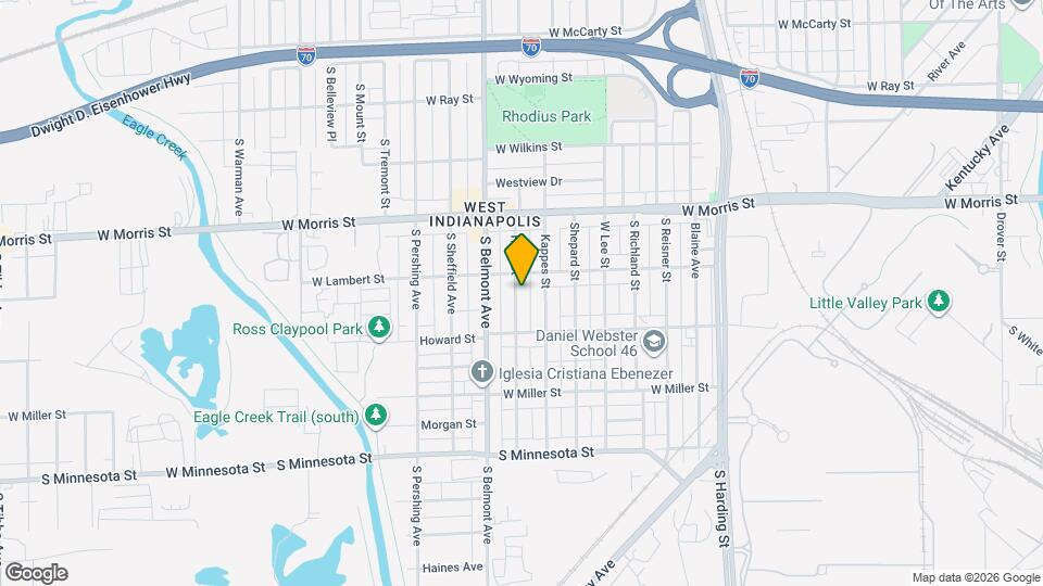 1321 Hiatt St Map and Location Details
