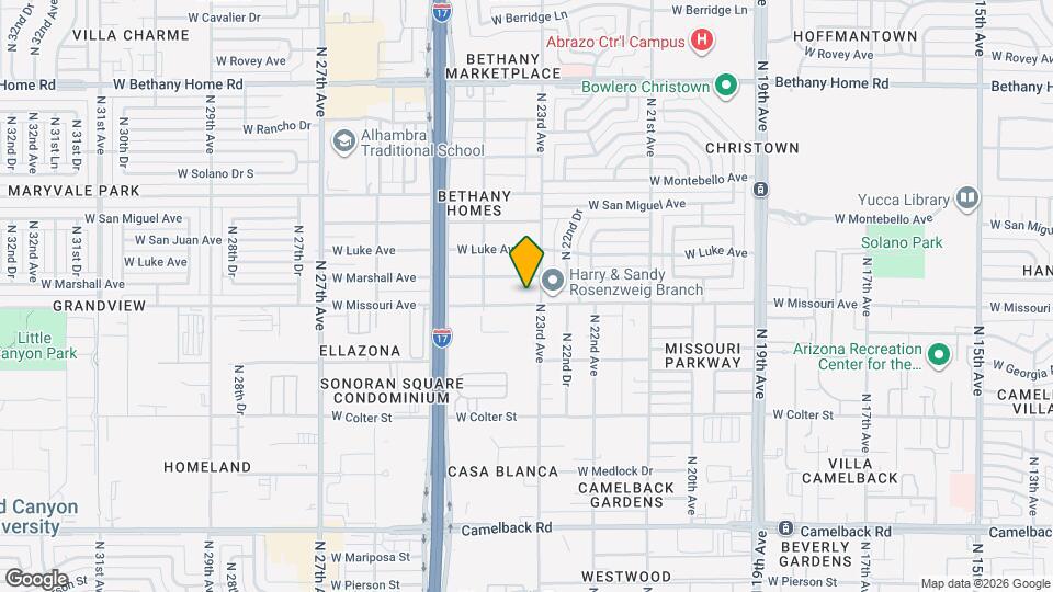 2308 W Missouri Ave Map and Location Details