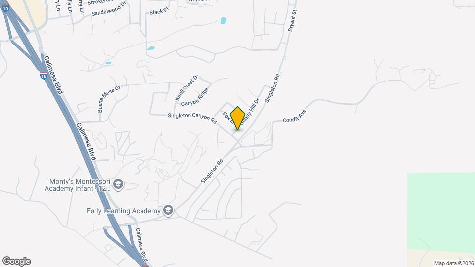 1535 Sandy Hill Dr Map and Location Details