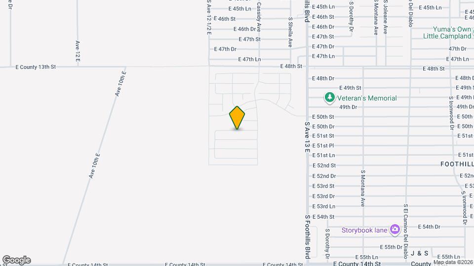 12623 E 50th Ln Map and Location Details