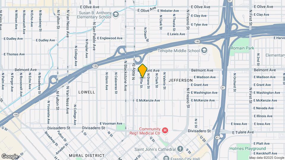 450 N Effie St Mapa y Detalles de la Ubicación