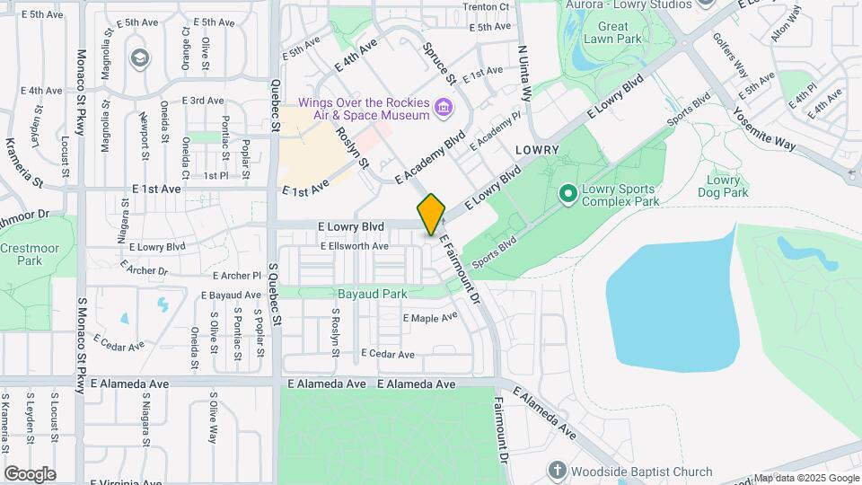 8014 E Fairmount Dr Mapa y Detalles de la Ubicación