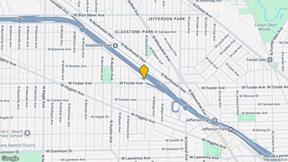 5800 W Foster Ave Map and Location Details