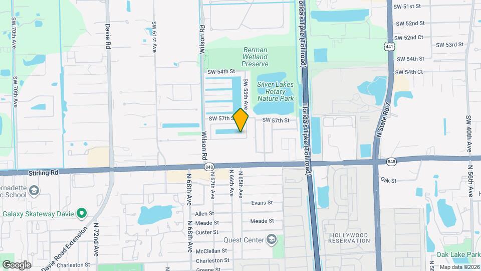 5521 SW 58th Ct Map and Location Details