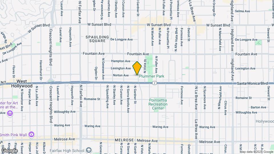 1117-1129 N Gardner St Map and Location Details