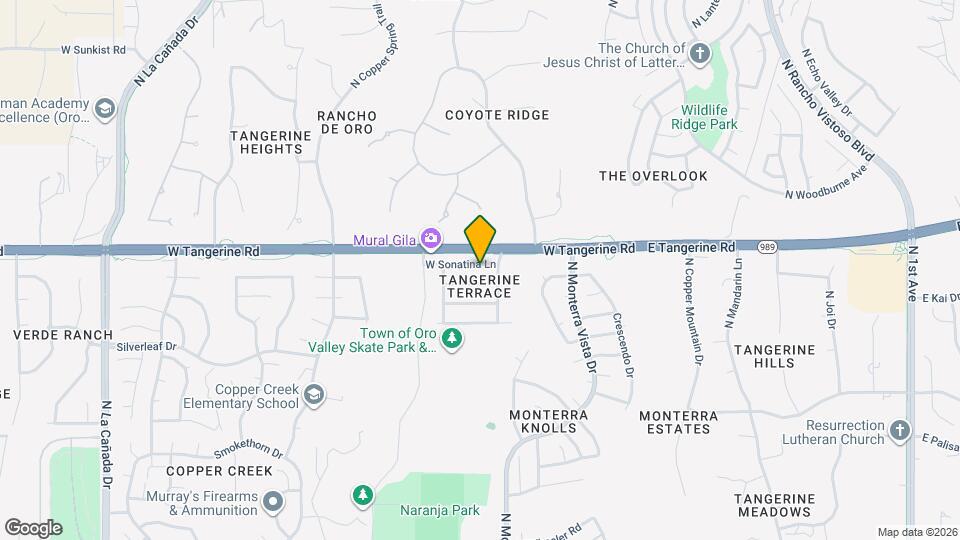 651 W Sonatina Ln Map and Location Details