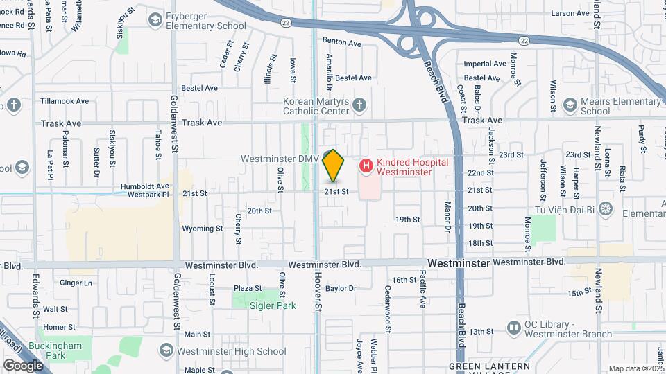7535 21st St Map and Location Details