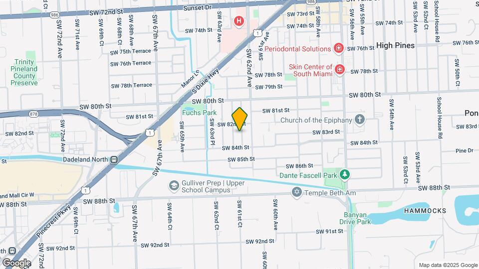 8240 SW 62nd Ct Map and Location Details