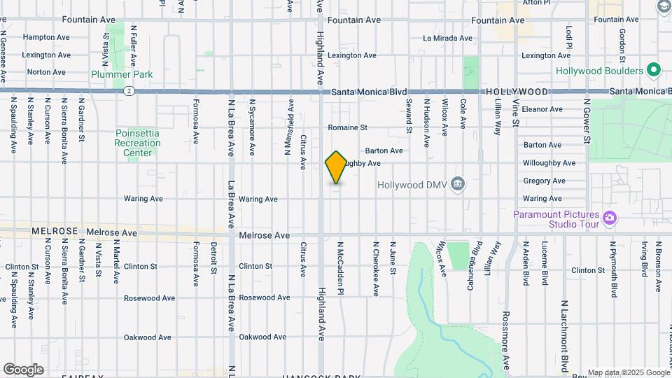 817 N McCadden Pl Map and Location Details