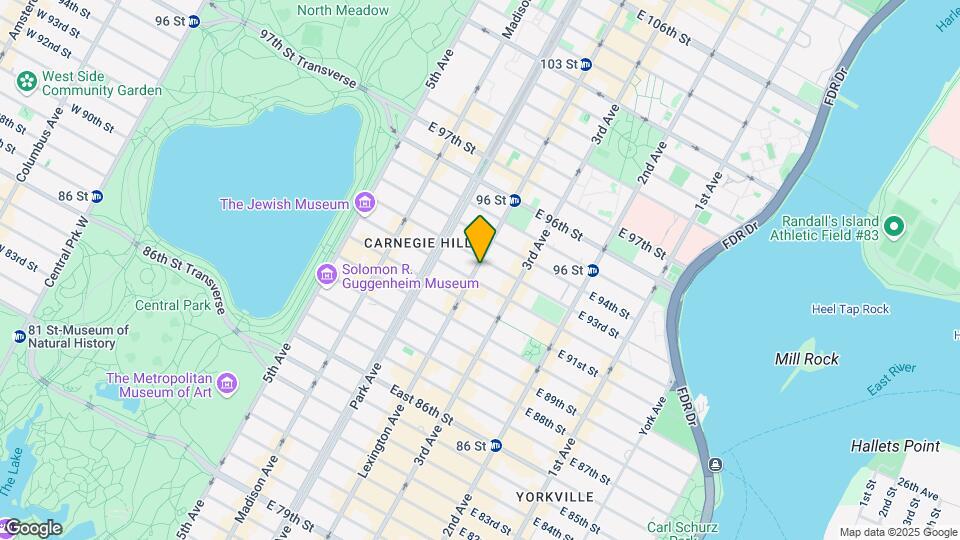 1413 Lexington Ave Mapa y Detalles de la Ubicación
