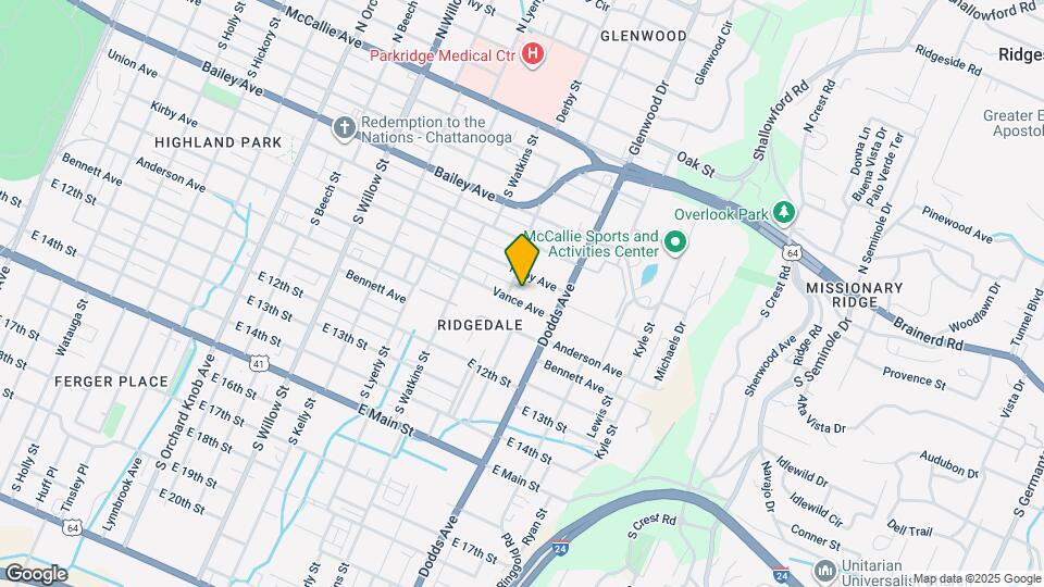 2505 Vance Ave Map and Location Details