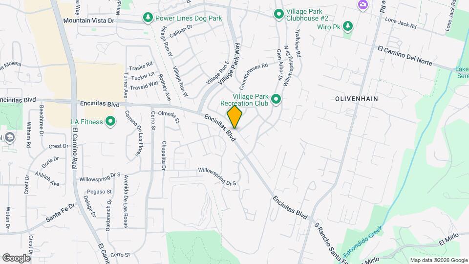 2039 Village Wood Rd Map and Location Details