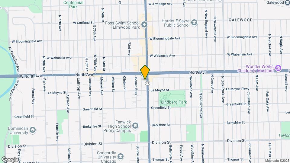 1528 N Harlem Ave Map and Location Details