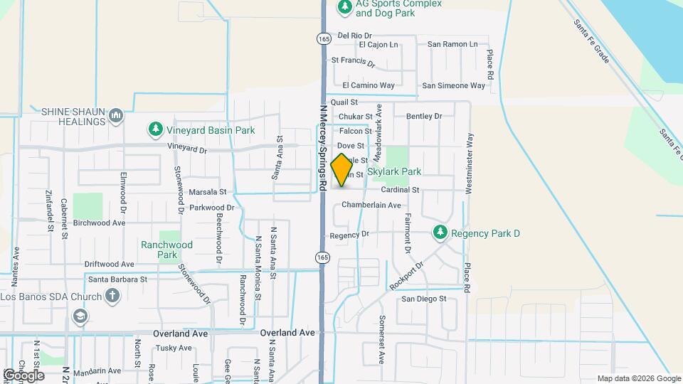 1315 Cardinal St Map and Location Details