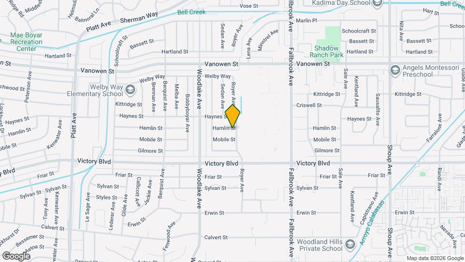 23008 Hamlin St Map and Location Details