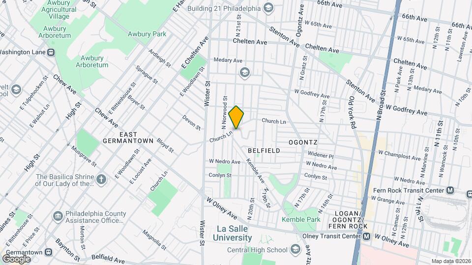 5981 N 21st St Map and Location Details