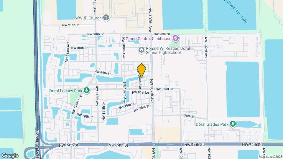 8305 NW 108th Ave Map and Location Details