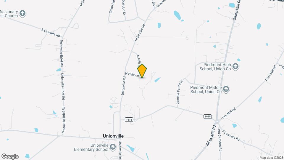 1403 N Hills Dr Map and Location Details