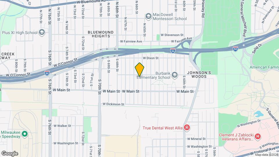 411 S 65th St Map and Location Details