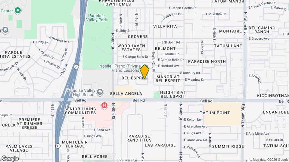 4147 E Coolbrook Ave Map and Location Details
