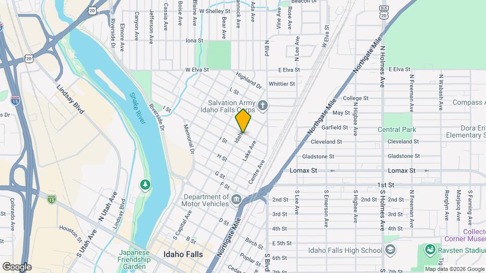 1298 Idaho Ave Map and Location Details