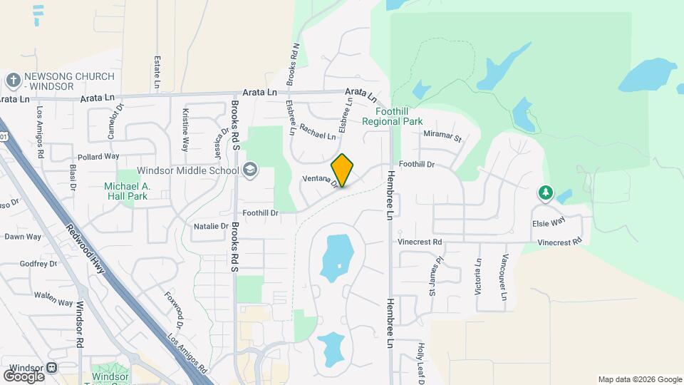 943 Foothill Dr Map and Location Details