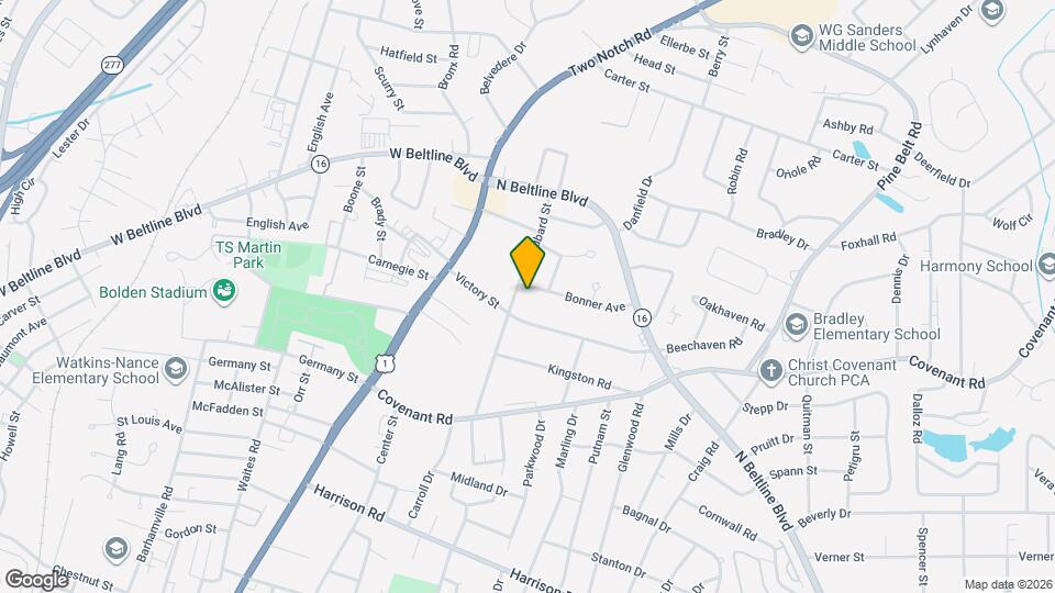 1407 Bonner Ave Map and Location Details