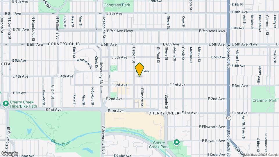 345 Fillmore St Mapa y Detalles de la Ubicación