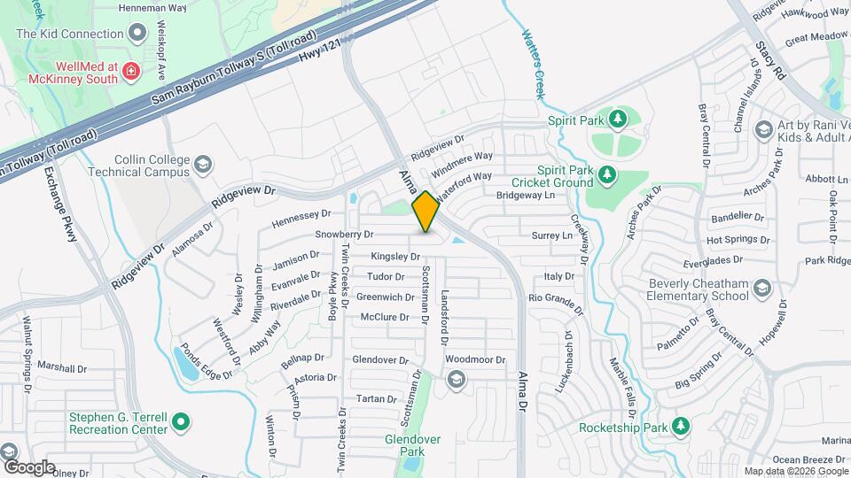 1305 Snowberry Dr Map and Location Details