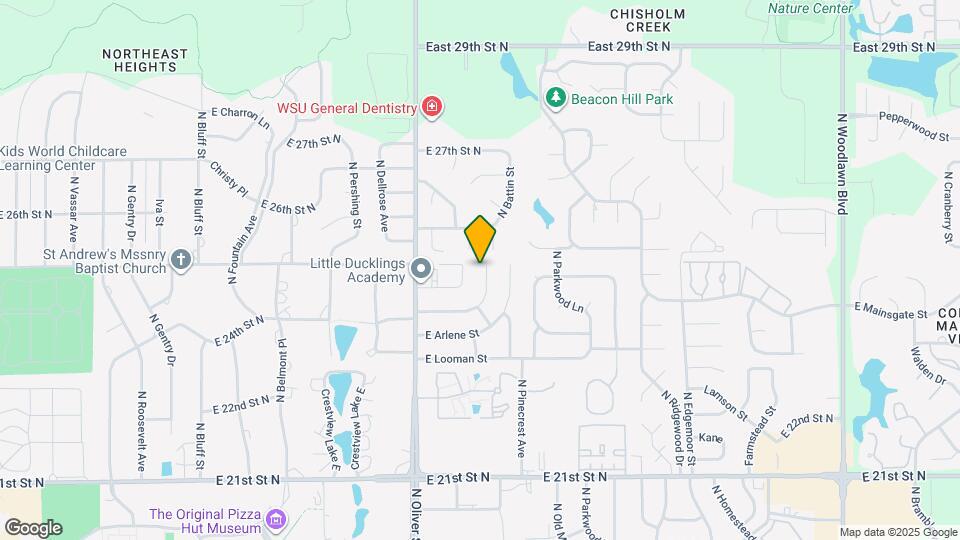 2525 N Bleckley St Map and Location Details