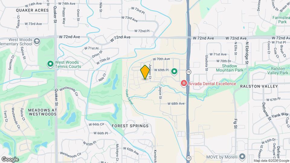 15195 W 68th Pl Map and Location Details