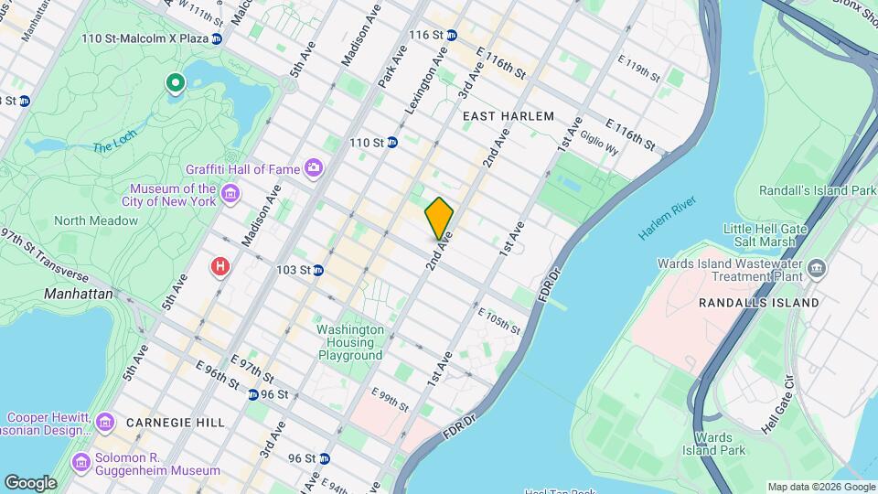 1568 Lexington Ave Map and Location Details