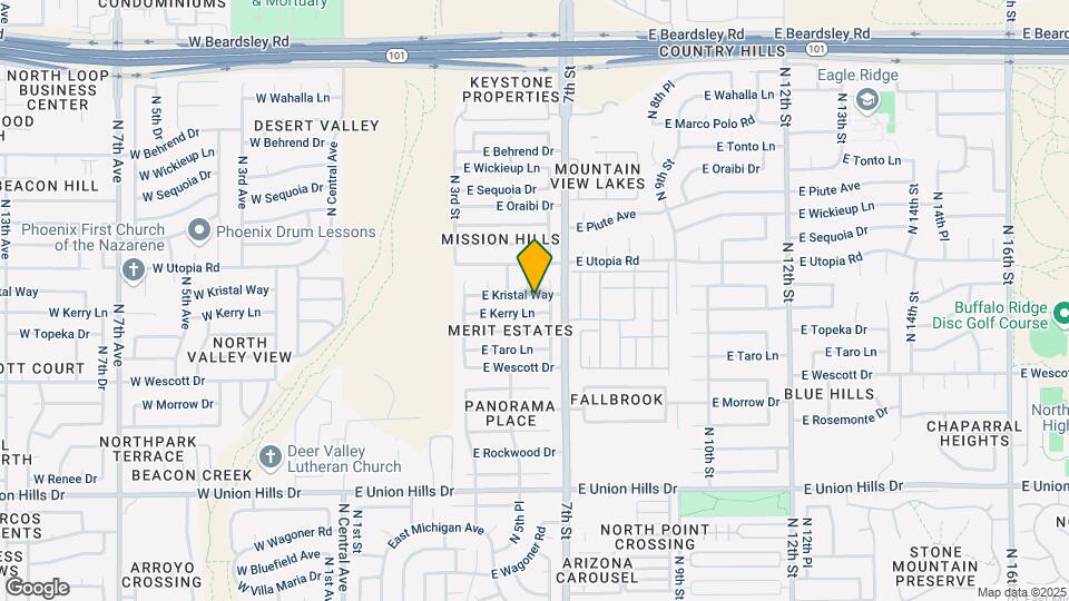 521 E Kristal Way Map and Location Details