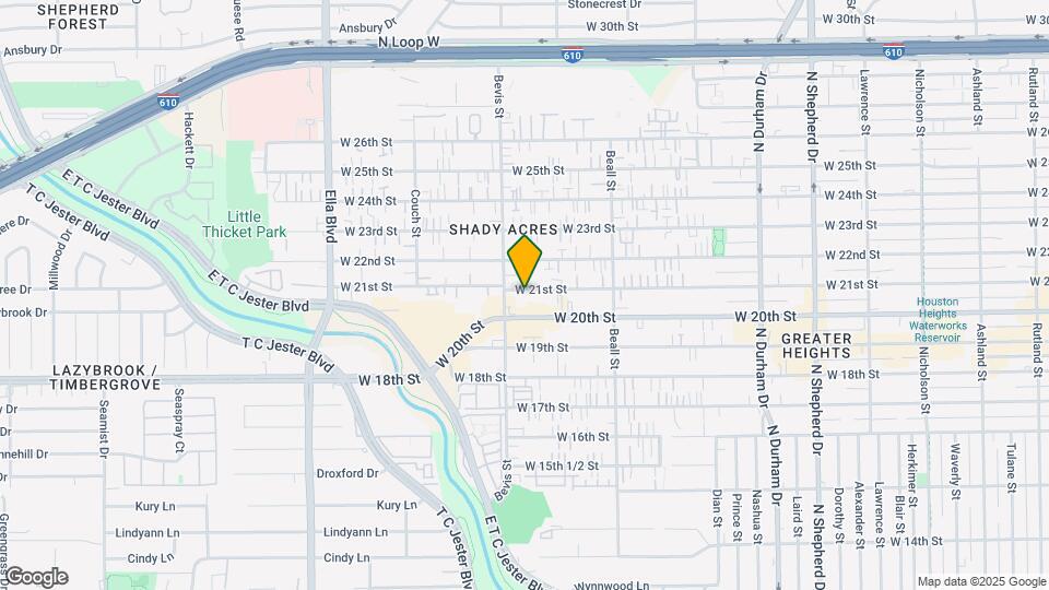 1236 W 21st St Map and Location Details