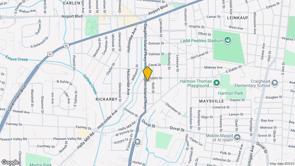 657 Dauphin Island Pkwy Map and Location Details