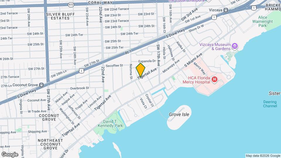 1840 Tigertail Ave Map and Location Details