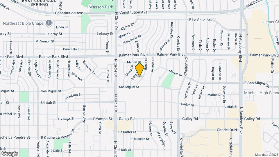 1322 Bates Dr Map and Location Details