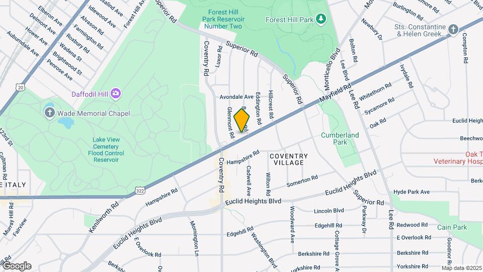 2845 Mayfield Rd Map and Location Details
