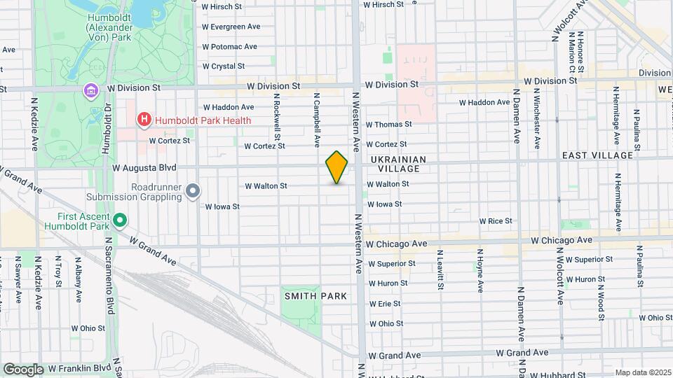 2435 W Walton St, Unit 2 Map and Location Details