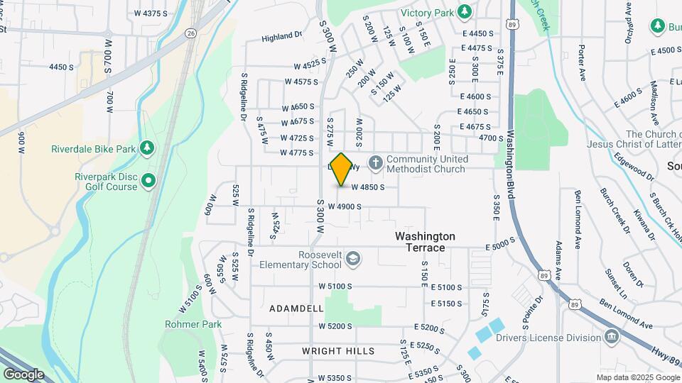 4860 S 250 W, Unit 2 Bed 1 Bath Map and Location Details