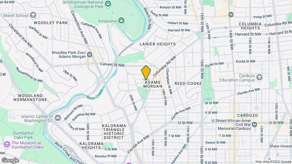 1831 Mintwood Pl NW Mapa y Detalles de la Ubicación