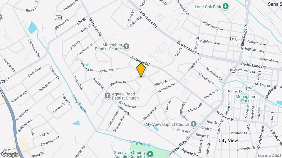 105 Rainbow Dr Map and Location Details