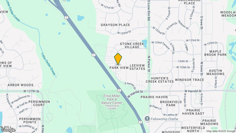 21979 W 125th Terrace Map and Location Details