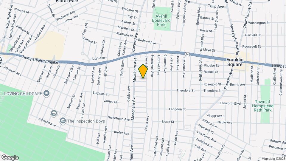 1310 Post Ave Map and Location Details