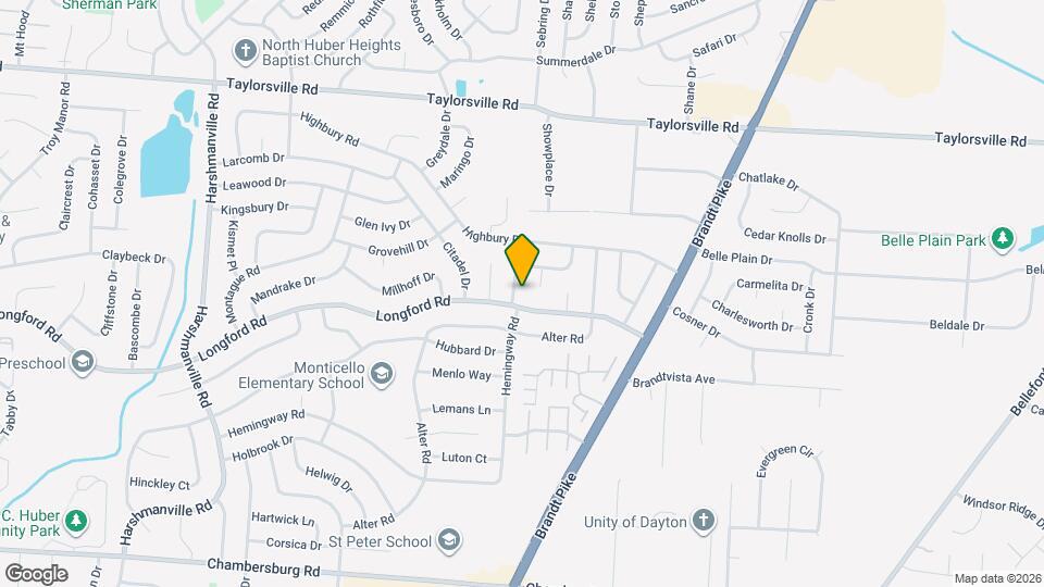 7106 Lunceford Dr Map and Location Details