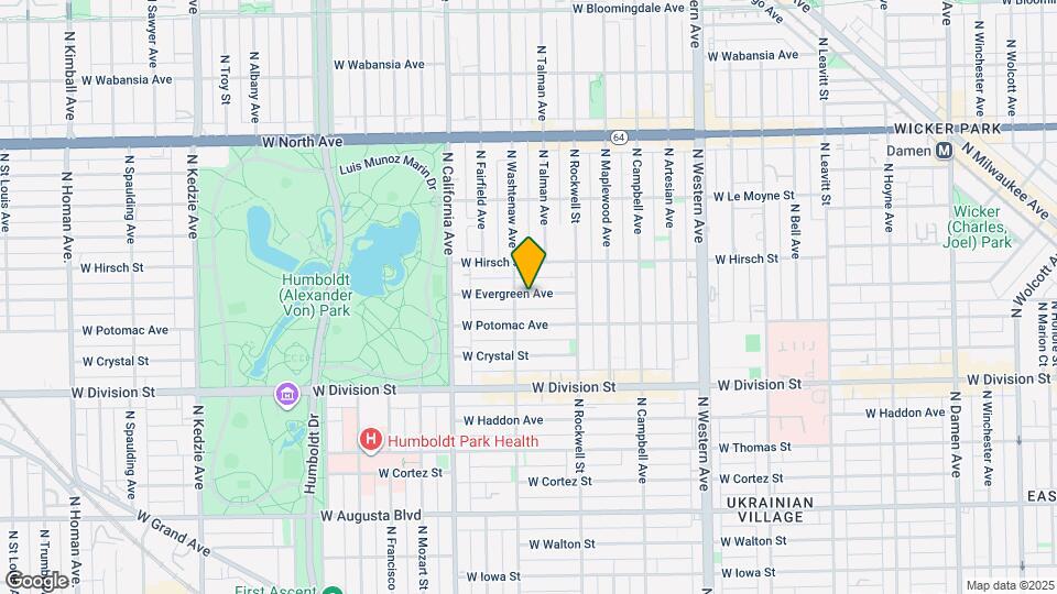 2649 W Evergreen Ave Map and Location Details
