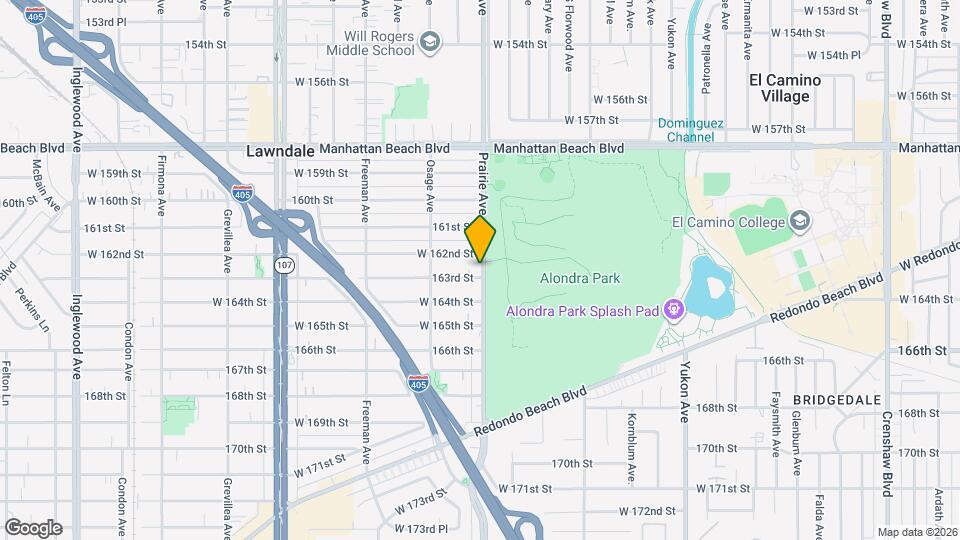 16217 Prairie Ave Map and Location Details
