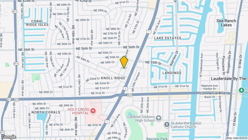 5411 NE 22nd Terrace Map and Location Details